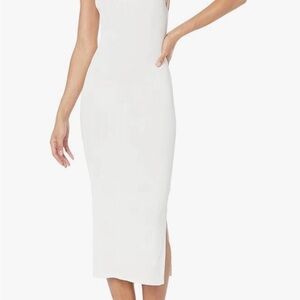 Chic White Midi Dress by The Drop NWT